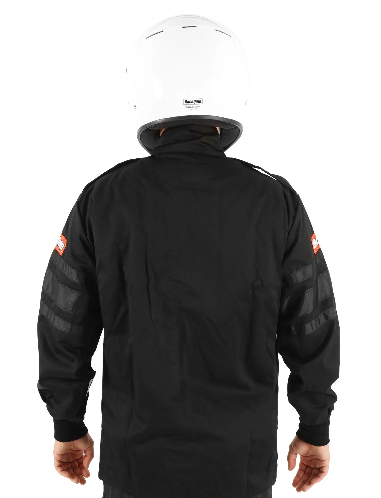 FIRE SUIT JACKET,SINGLE LAYER,SFI,BLACK,LARGE