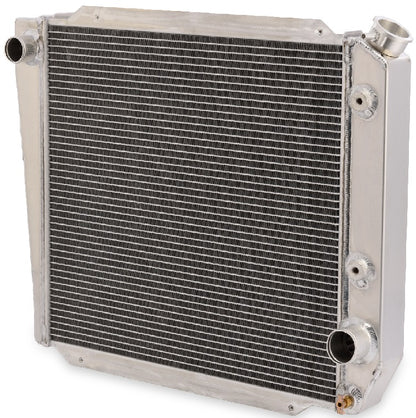 RADIATOR W/ TRANSMISSION COOLER,2 ROW,ALUMINUM,V8,66-77 BRONCO