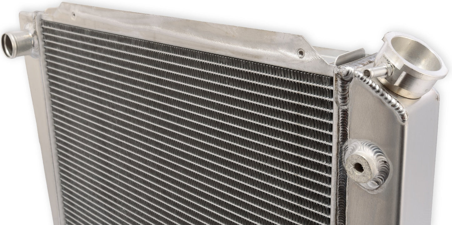 RADIATOR W/ TRANSMISSION COOLER,2 ROW,ALUMINUM,V8,66-77 BRONCO
