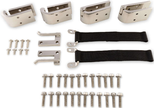 REMOVABLE DOOR HINGE KIT,SS,66-77 BRONCO