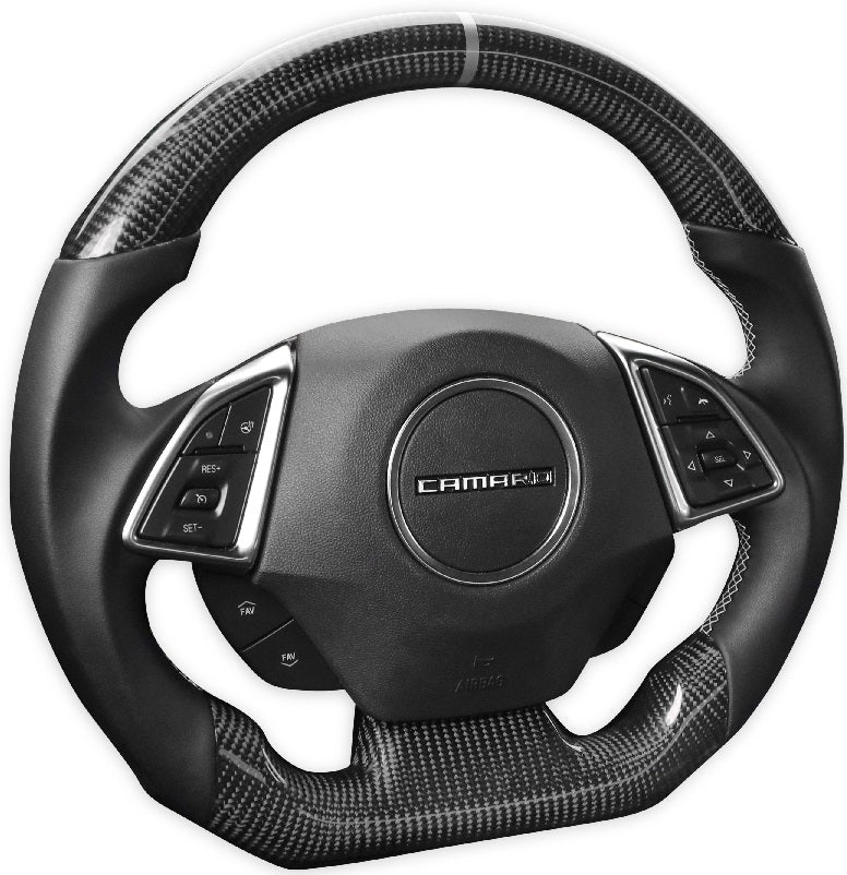 STEERING WHEEL,CARBON FIBER,LEATHER,16-22 CAMARO