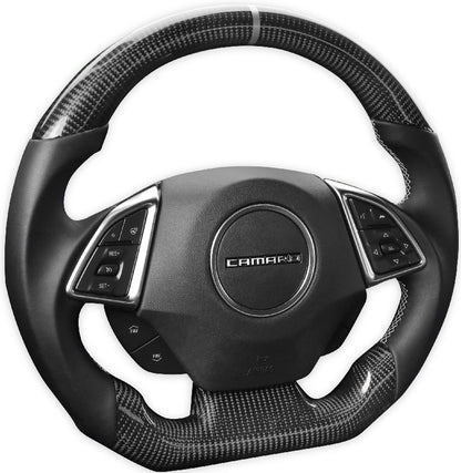 STEERING WHEEL,CARBON FIBER,LEATHER,HEATED,16-22 CAMARO