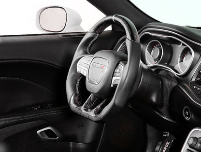 STEERING WHEEL,CARBON FIBER,LEATHER,15-22 CHARGER,CHALLENGER