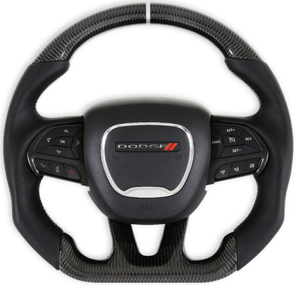 STEERING WHEEL,CARBON FIBER,LEATHER,HEATED,15-22 CHARGER,CHALLENGER