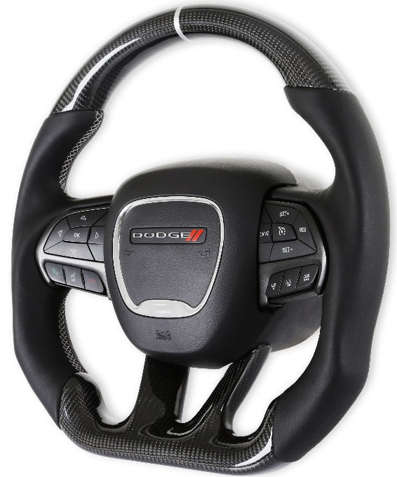 STEERING WHEEL,CARBON FIBER,LEATHER,HEATED,15-22 CHARGER,CHALLENGER