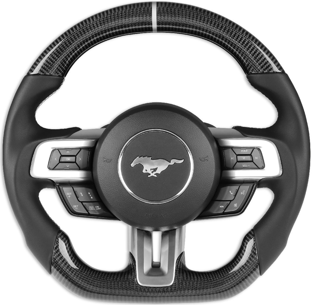 STEERING WHEEL,CARBON FIBER,15-17 MUSTANG