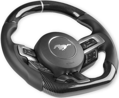 STEERING WHEEL,CARBON FIBER,15-17 MUSTANG