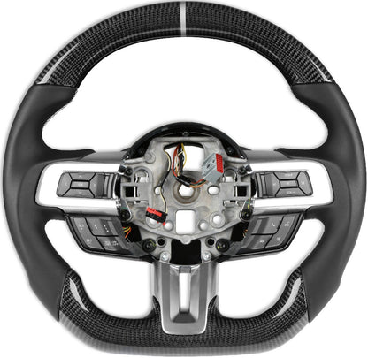 STEERING WHEEL,CARBON FIBER,15-17 MUSTANG