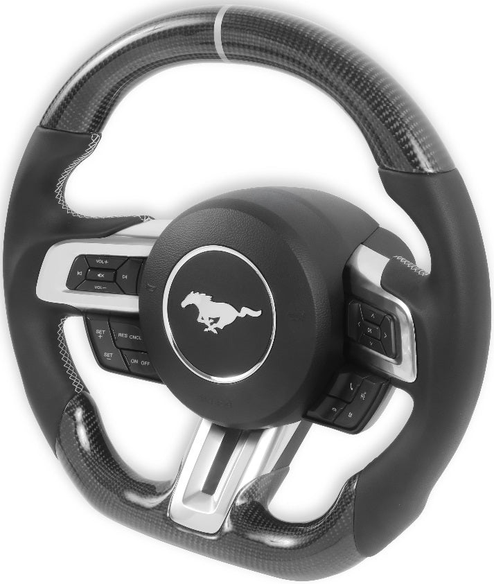 STEERING WHEEL,CARBON FIBER,18-22 MUSTANG