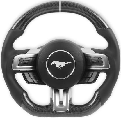 STEERING WHEEL,CARBON FIBER,18-22 MUSTANG