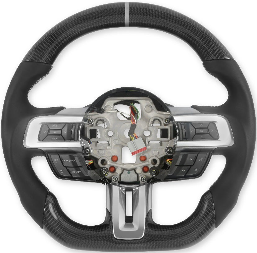 STEERING WHEEL,CARBON FIBER,18-22 MUSTANG