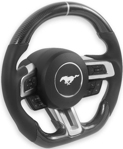 STEERING WHEEL,CARBON FIBER,HEATED,18-22 MUSTANG