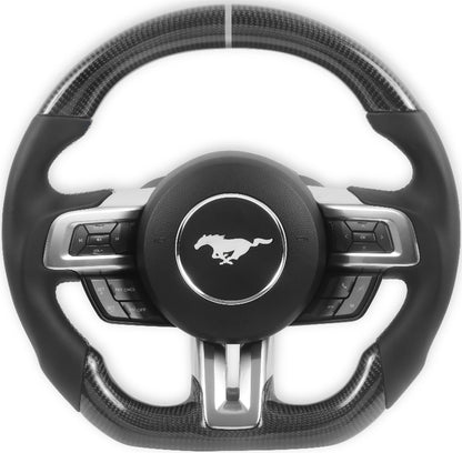 STEERING WHEEL,CARBON FIBER,HEATED,18-22 MUSTANG