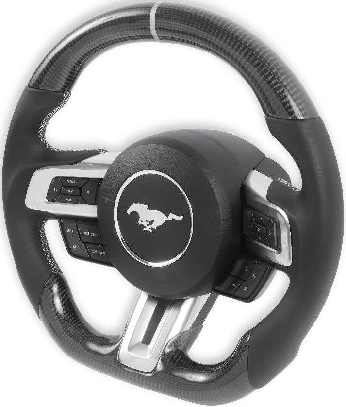 STEERING WHEEL,CARBON FIBER,HEATED,18-22 MUSTANG