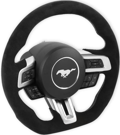 STEERING WHEEL,ALCANTARA,HEATED,18-22 MUSTANG