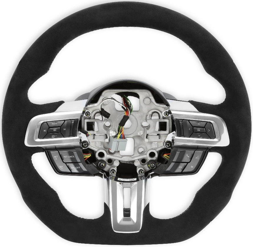 STEERING WHEEL,ALCANTARA,HEATED,18-22 MUSTANG