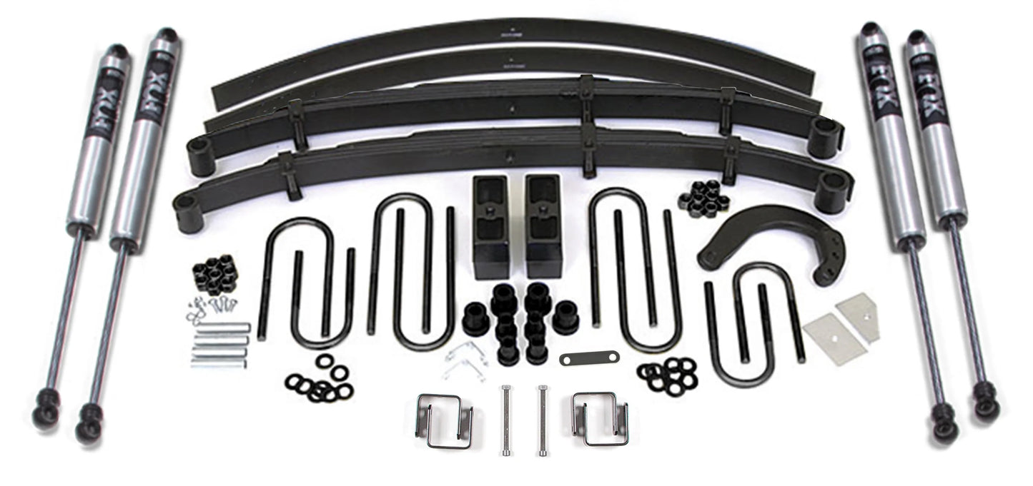 BDS 1973-1976 CHEVY,GMC 3/4 TON TRUCK,SUV,4" LIFT KIT,ADD-A-LEAF,FOX 2.0 SHOCKS