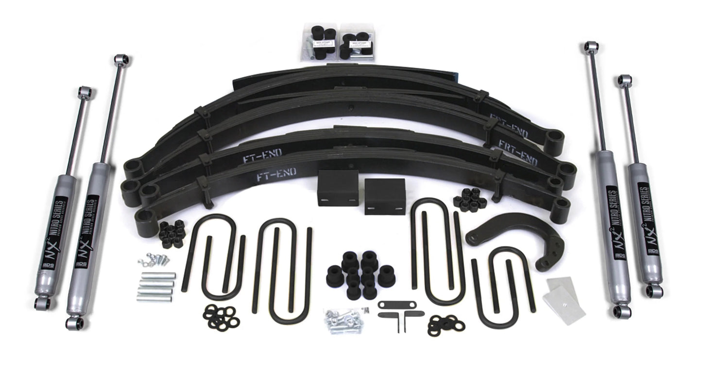 BDS 1973-1976 CHEVY,GMC 1/2 TON TRUCK,SUV,4" LIFT KIT,LEAF SPRING,NITRO SHOCKS