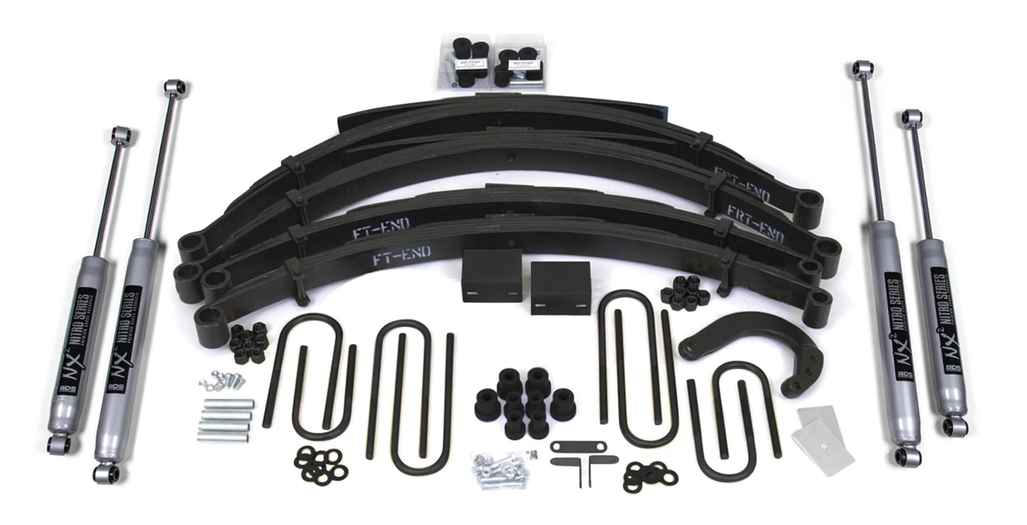 BDS 1973-1976 CHEVY,GMC 3/4 TON TRUCK,SUV,4" LIFT KIT,LEAF SPRING,NITRO SHOCKS