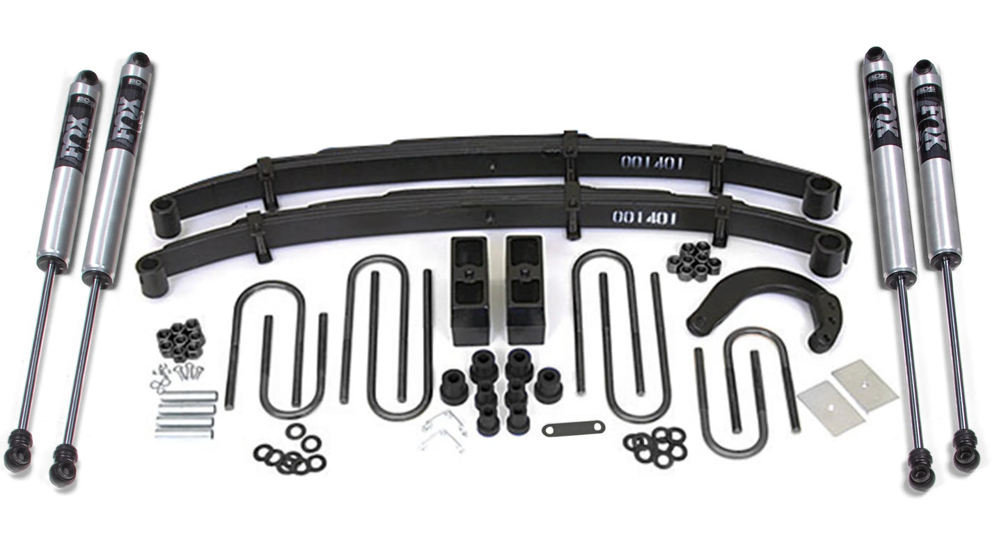 BDS 1977-1987 CHEVY,GMC 1/2 TON TRUCK,SUV,4" LIFT KIT,BLOCK,FOX 2.0 SHOCKS