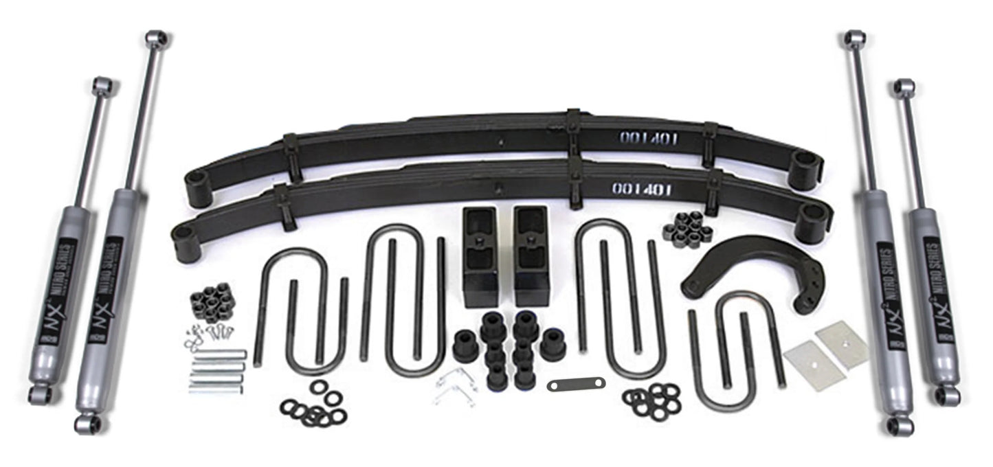 BDS 1977-1987 CHEVY,GMC 3/4 TON TRUCK,SUV,4" LIFT KIT,BLOCK,NITRO SHOCKS