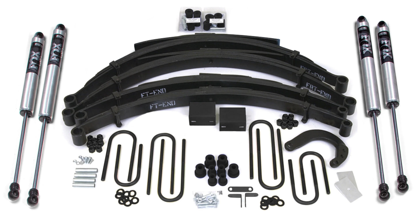 BDS 1977-1987 CHEVY,GMC 1/2 TON TRUCK,SUV,4" LIFT KIT,LEAF SPRING,FOX 2.0 SHOCKS