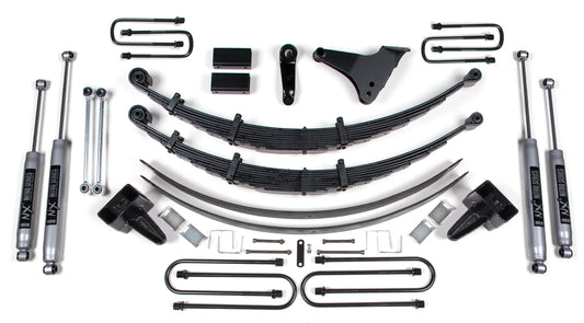 BDS 1999-2004 F-250,F-350 SUPER,4WD,6" LIFT KIT,NO OVERLOAD,RADIUS,NITRO SHOCKS