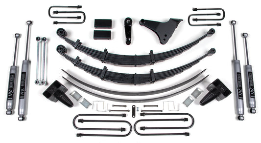 BDS 1999-2004 F-250,F-350 SUPER,4WD,6" LIFT KIT,OVERLOAD,SQUARE,NITRO SHOCKS