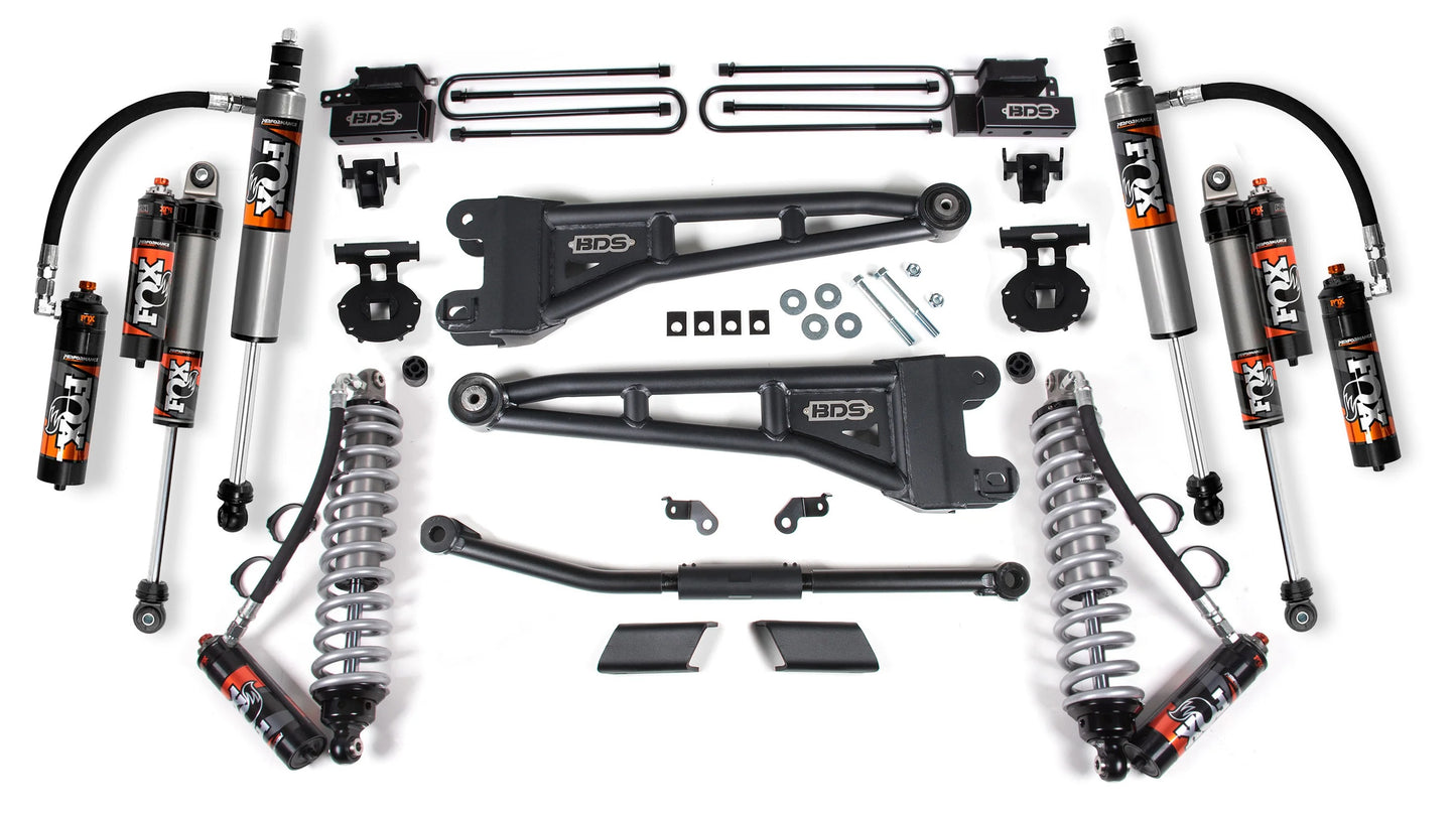 BDS 2023-2026 FORD F-450 2.5" LIFT KIT WITH RADIUS ARMS & FOX 2.5 ELITE SHOCKS