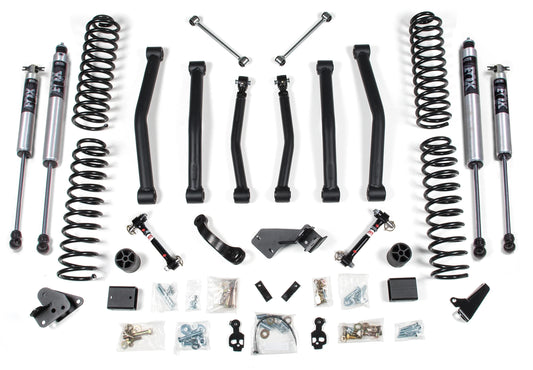 BDS 2007-2011 JEEP WRANGLER JK,4-DOOR,4.5" LIFT KIT,FIXED LINKS,FOX 2.0 SHOCKS