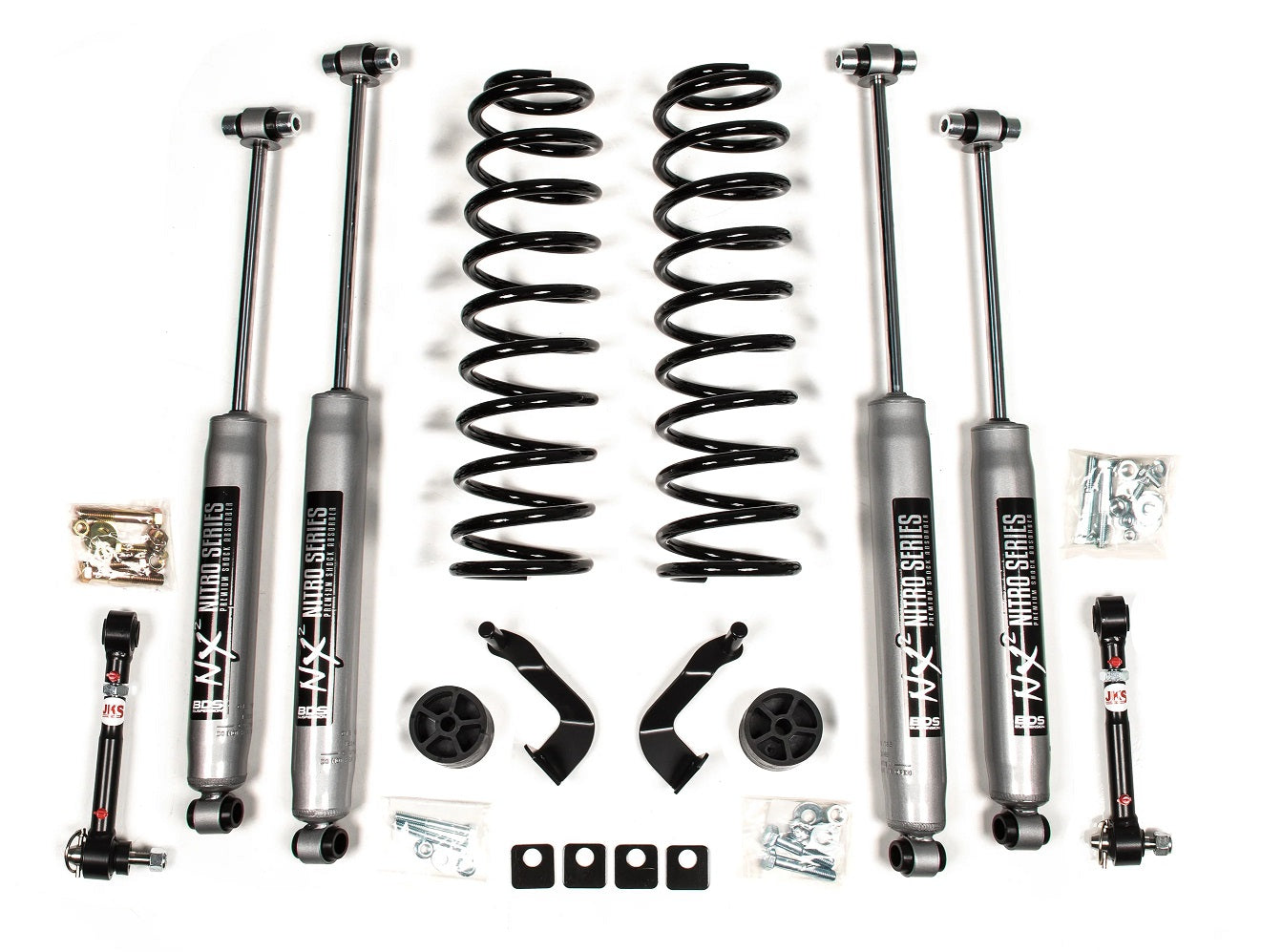 BDS 2020-2025 JEEP GLADIATOR JT 2" LEVELING KIT,NITRO SHOCKS