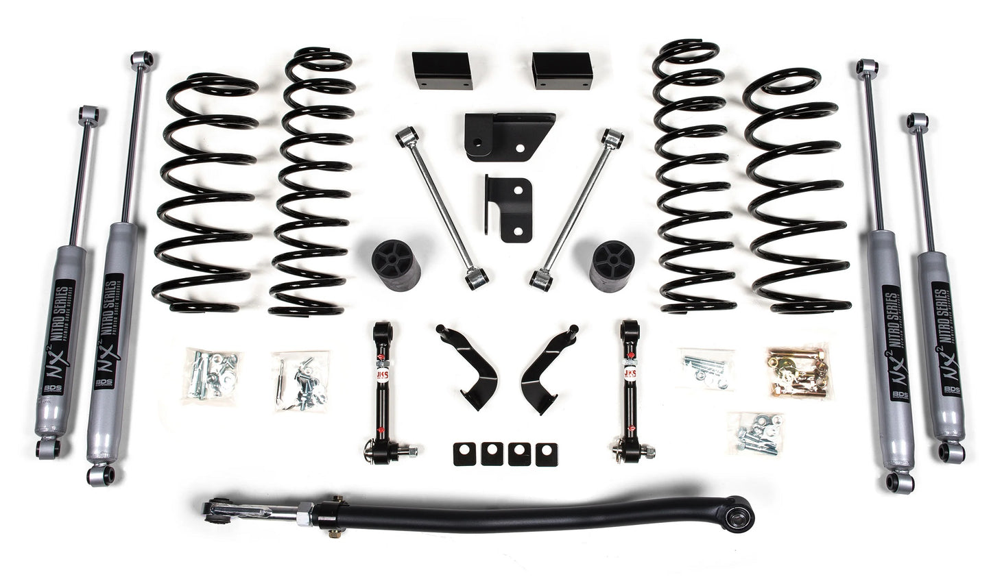 BDS 2018-2025 JEEP WRANGLER JL 2 DOOR 3" LIFT KIT,NITRO SHOCKS