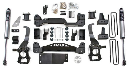 BDS 2014 FORD F-150,4WD,4" LIFT KIT,CROSSMEMBER,4" BLOCK KIT,FOX 2.0 SHOCKS