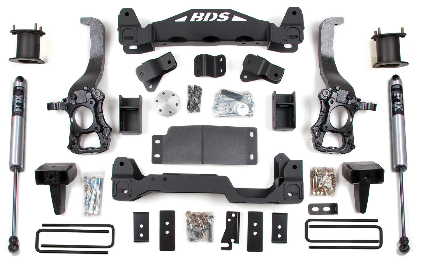 BDS 2014 FORD F-150,4WD,6" LIFT KIT,CROSSMEMBER,5" BLOCK KIT,FOX 2.0 SHOCKS