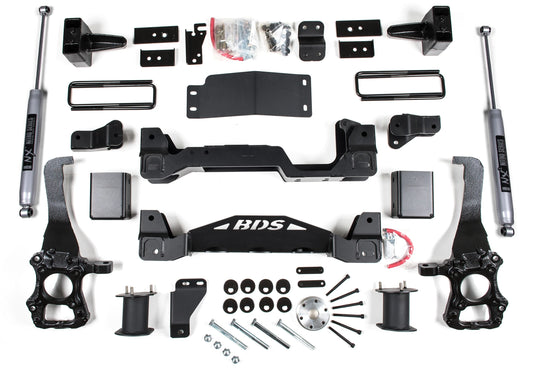 BDS 2014 FORD F-150,4WD,6" LIFT KIT,CROSSMEMBER,5" BLOCK KIT,NITRO SHOCKS