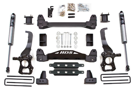 BDS 2014 FORD F-150,2WD,4" LIFT KIT,CROSSMEMBER,BLOCK KIT,FOX 2.0 SHOCKS