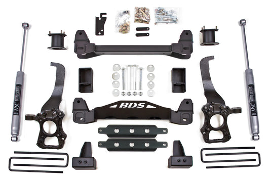 BDS 2014 FORD F-150,2WD,4" LIFT KIT,CROSSMEMBER,BLOCK KIT,NITRO SHOCKS
