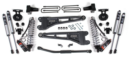 BDS 11-16 FORD F-250,F-350 4WD,DIESEL,2.5" LIFT,RADIUS,4" BLOCK,FOX 2.5 COILOVER