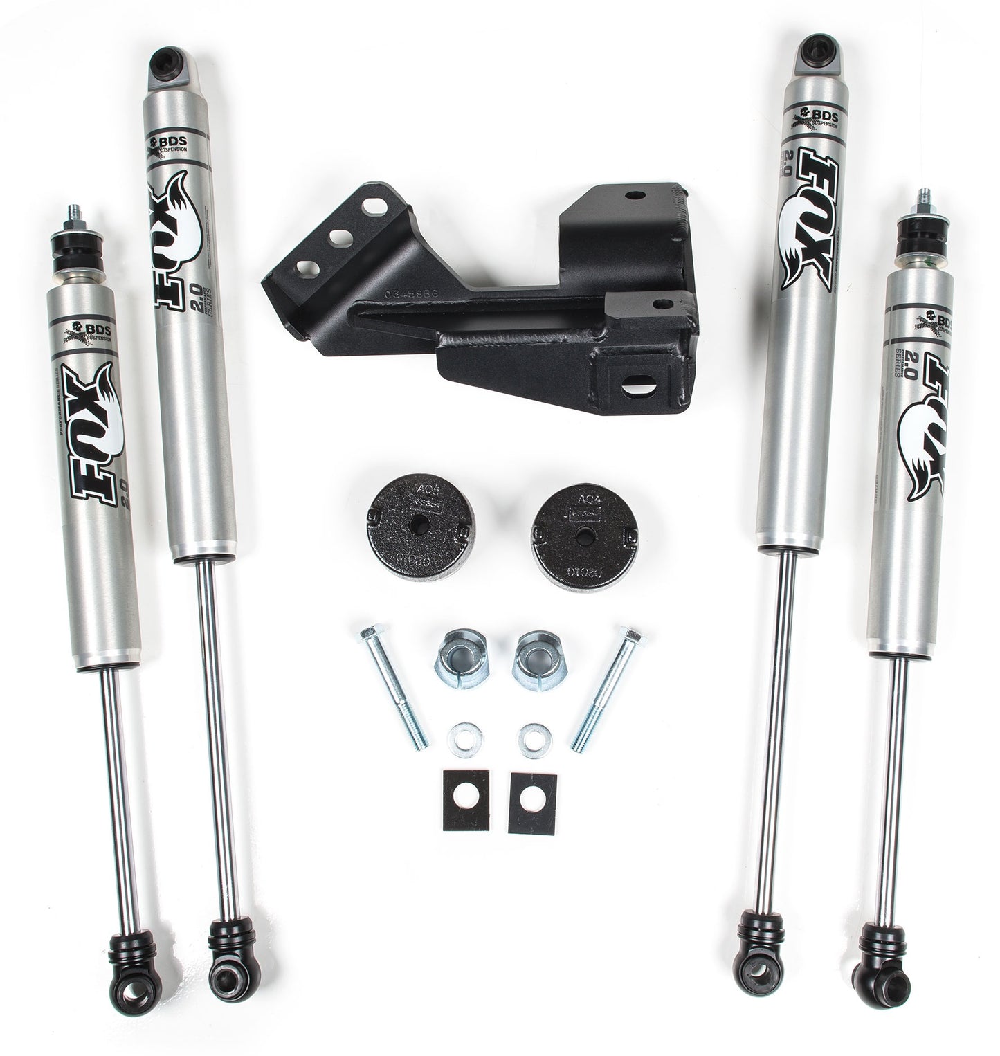 BDS 2017-2024 F250/350 4WD GAS,DIESEL,2" LEVELING KIT,FOX 2.0 SHOCKS