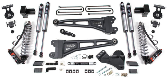 BDS 2017-2019 F250,F350 4WD 2-LEAF 4" RADIUS ARM SUSP. LIFT,2" REAR,FOX COILOVER