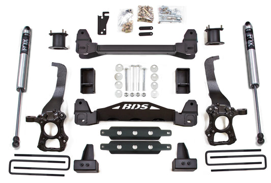 BDS 2015-2020 FORD F-150,2WD,6" LIFT KIT,CROSSMEMBER,5"BLOCK,FOX 2.0 SHOCKS