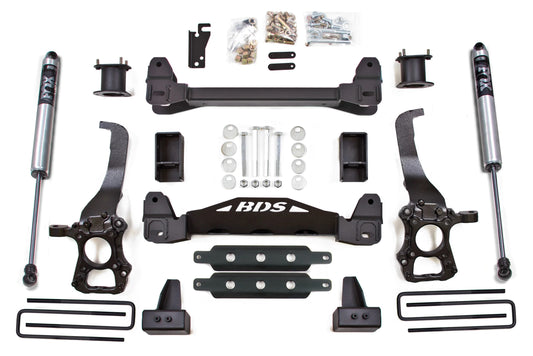 BDS 2015-2020 FORD F-150,2WD,4" LIFT KIT,CROSSMEMBER,4"BLOCK,FOX 2.0 SHOCKS