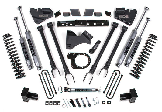 BDS 17-19 FORD F-250,F-350,4WD,DIESEL,6" LIFT,4-LINK,2-LEAF MAIN,NITRO SHOCKS