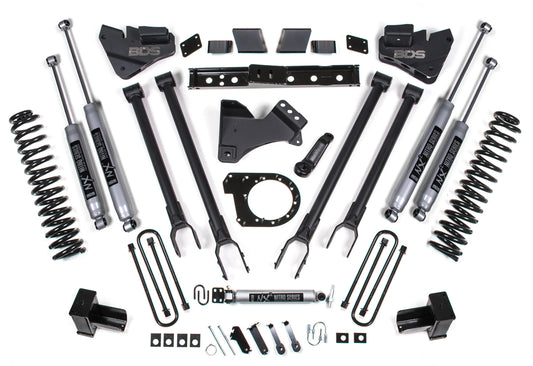 BDS 17-19 FORD F-250,F-350,4WD,DIESEL,6" LIFT,4-LINK,3-LEAF MAIN,NITRO SHOCKS