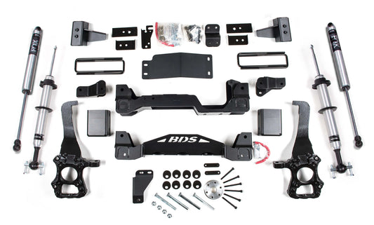 BDS 2015-2020 FORD F-150,4WD,4" LIFT KIT,FOX 2.0 STRUTS,BLOCK,FOX 2.0 SHOCKS