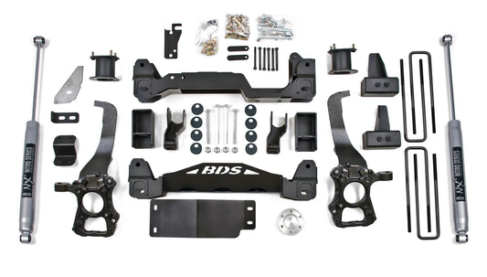 BDS 2015-2020 FORD F-150,4WD,4" LIFT KIT,CROSSMEMBER,4" BLOCK,NITRO SHOCKS
