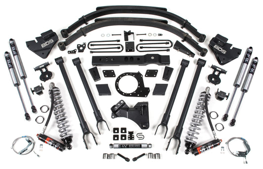 BDS 2017-2019 FORD F-250,F-350 SUPER,4WD,DIESEL 8" LIFT,4-LINK,FOX 2.5 COILOVERS