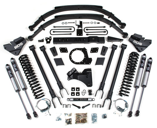 BDS 2017-2019 FORD F-250,F-350 SUPER,4WD,DIESEL 8" LIFT,4-LINK,FOX 2.0 SHOCKS