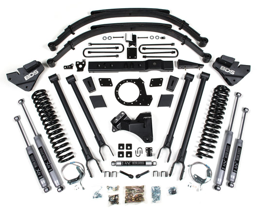 BDS 2017-2019 FORD F-250,F-350 SUPER,4WD,DIESEL 8" LIFT,4-LINK,NITRO SHOCKS