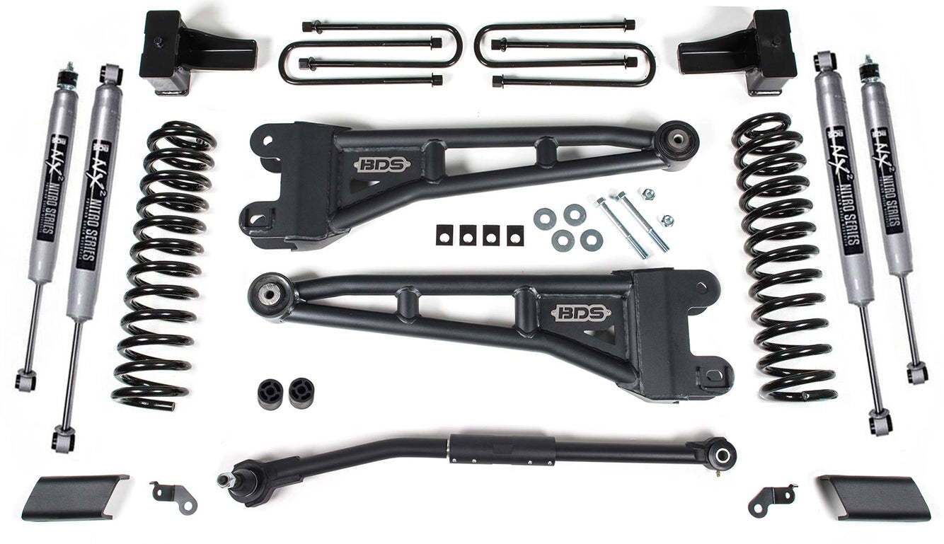 BDS 2017-2019 F250,F350 4WD DIESEL 2.5" RADIUS ARM LIFT,NX2 SHOCKS